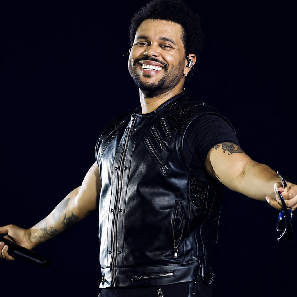 After Hours Til Dawn The Weeknd Vest in Black Leather