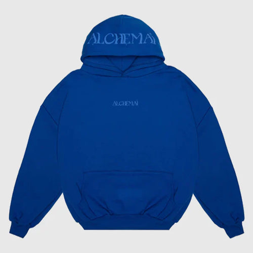 Alchemai Fear of Looking Stupid Blue Hoodie