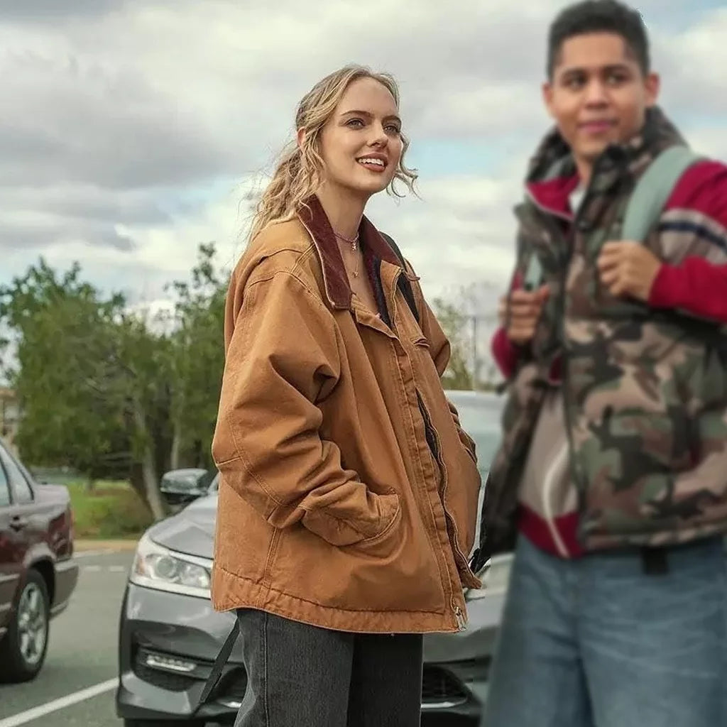 Bad Day Jessica Belkin Brown Cotton Jacket