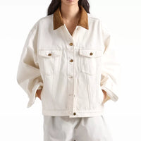 Indiana Vs Wings 2026 Caitlin Clark White Cotton Jacket
