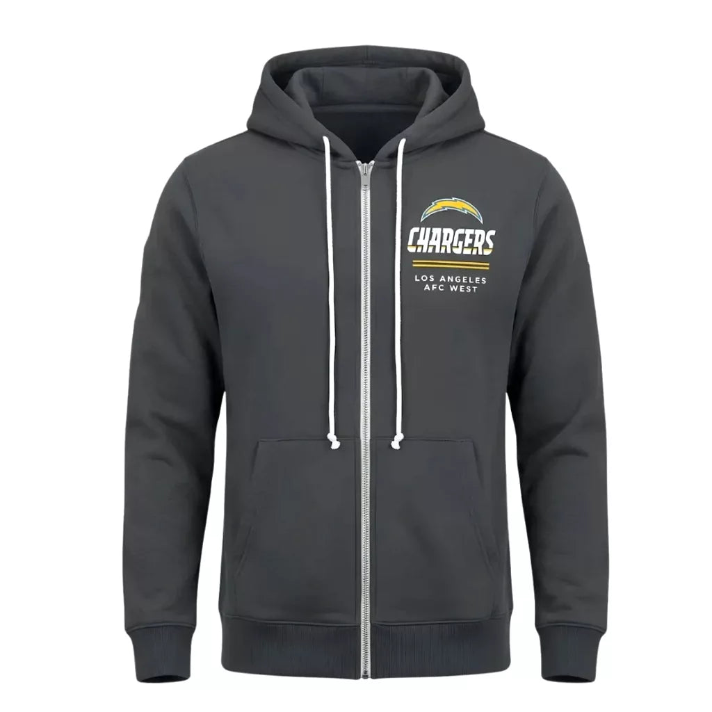 Los Angeles Chargers preseason Mike McDaniel Grey Fleece Hoodie