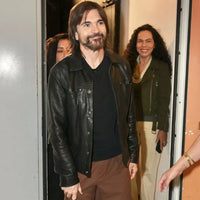 Despierta America 2026 Juanes Jacket in Black Leather