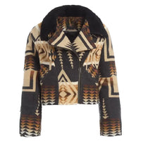Wool Jacket – Dutton Ranch S01 Beth Dutton Aztec Aviator