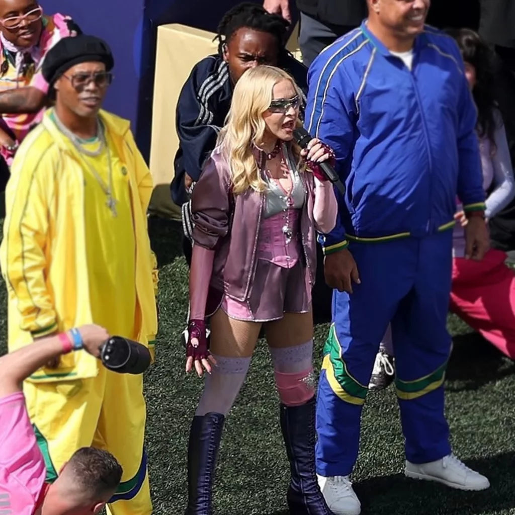 Pink Satin Jacket – World Cup Final 2026 Madonna