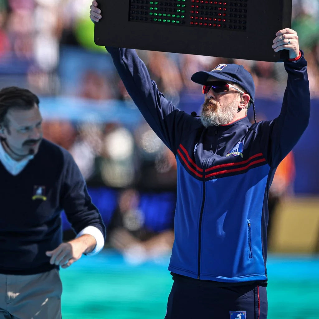 Final World Cup 2026 Brendan Hunt Jacket in Blue Fleece