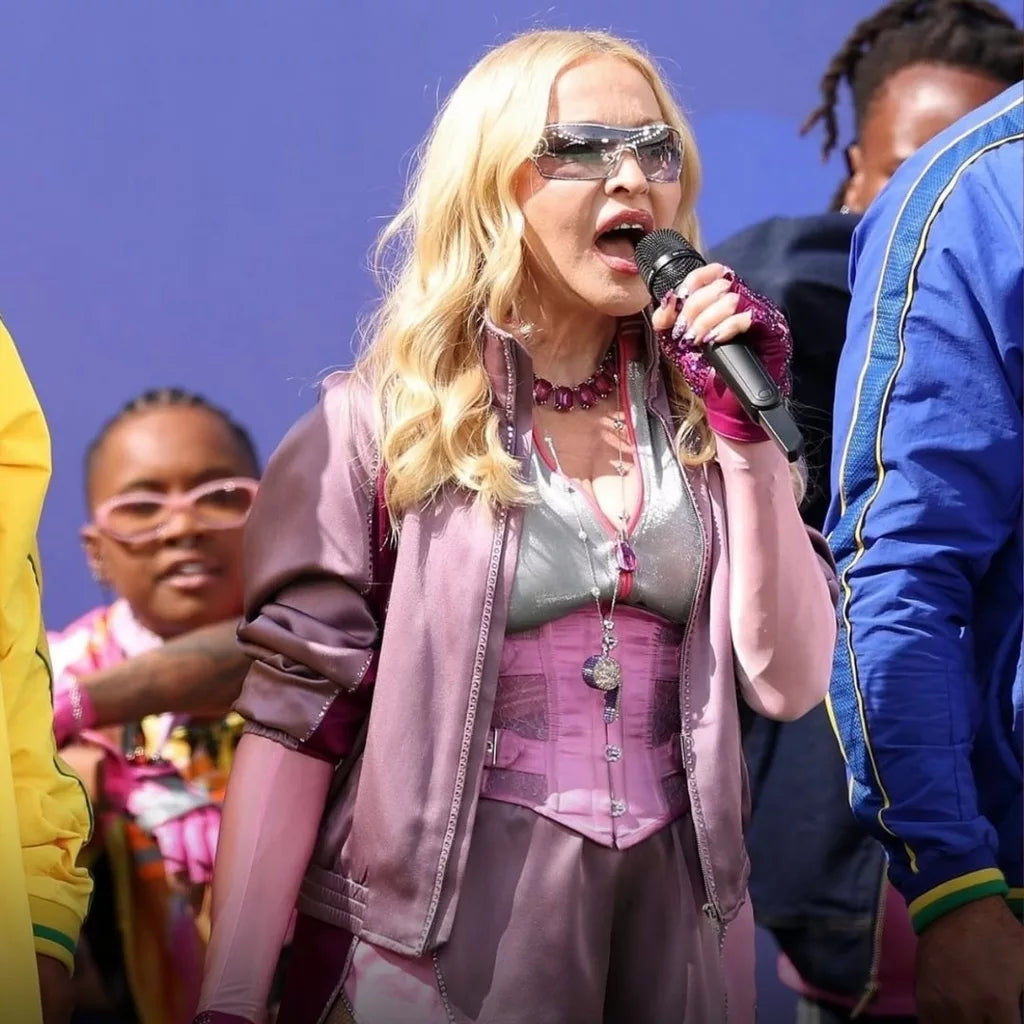 Pink Satin Jacket – World Cup Final 2026 Madonna