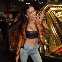 Brown Leather Jacket – Fanatics Fest 2026 Cathy Kelley