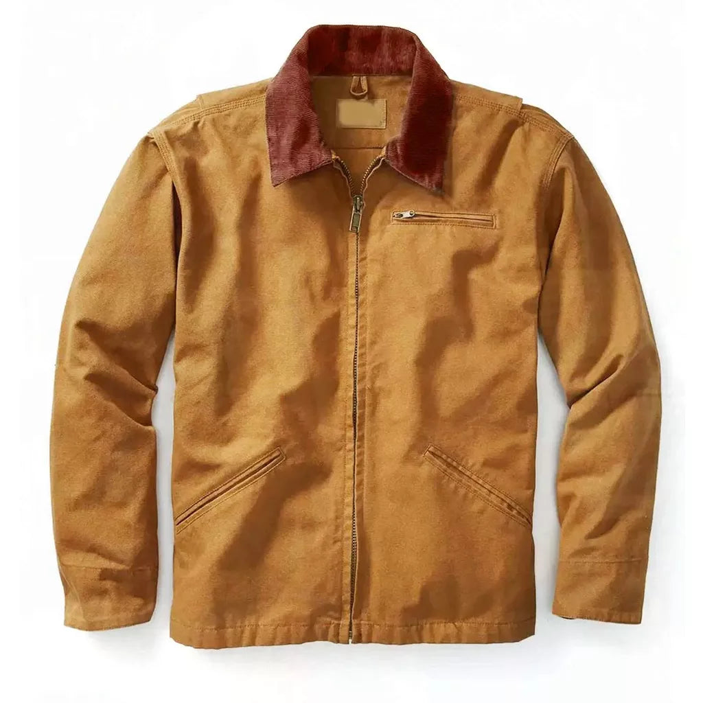 Ghost Soldier Carlos Gomez Jacket in Brown Cotton