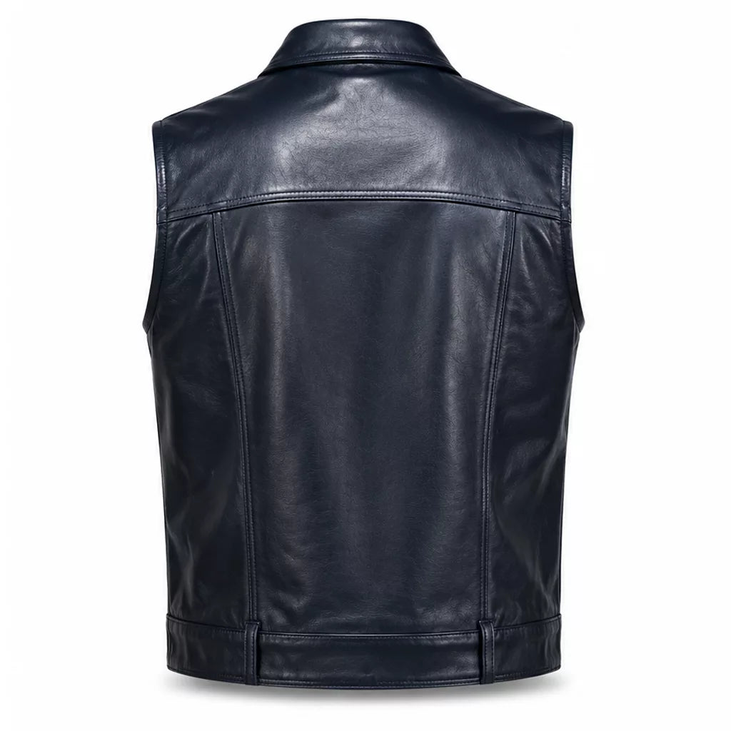 God We Trust Tour Asake Leather Vest