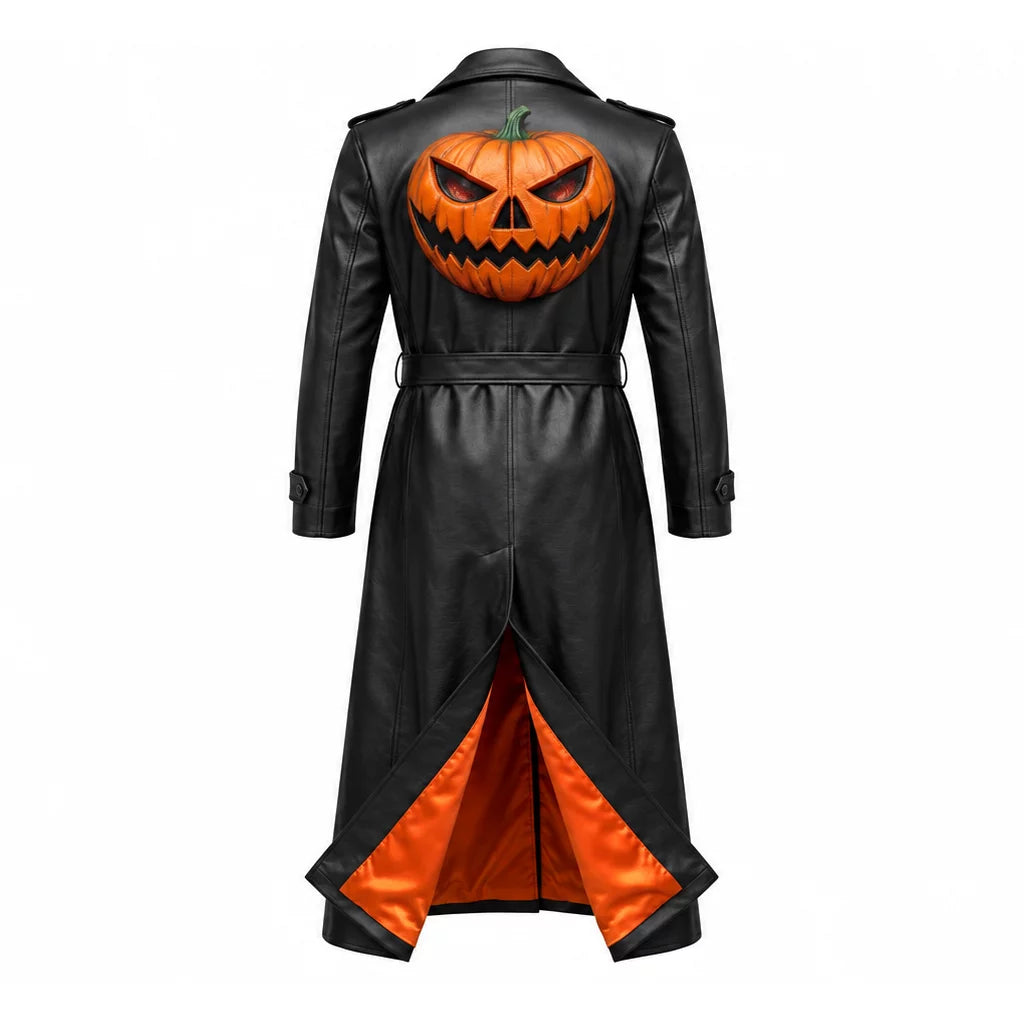 Halloween Jack o lantern Long Coat