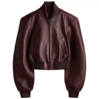 Honest Renovations S04 Lizzy Mathis Burgundy Leather Jacket