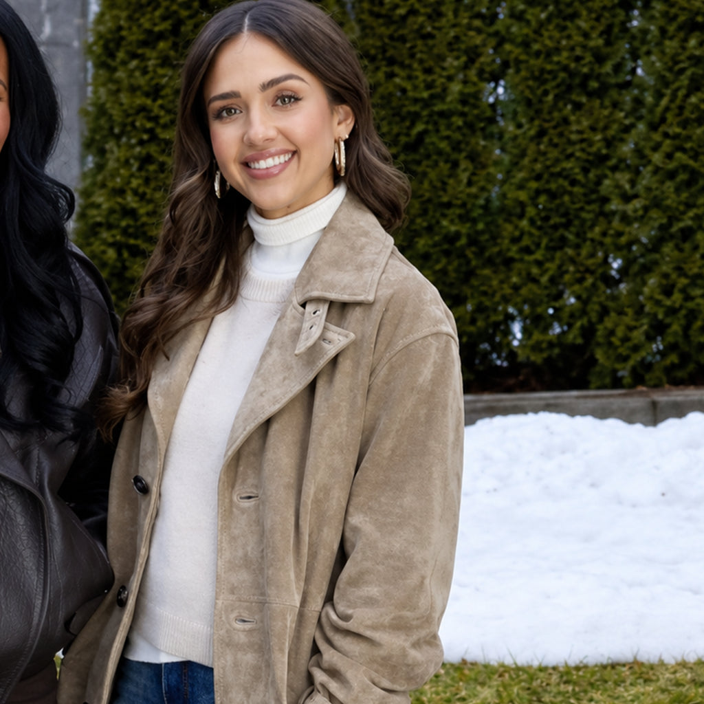 Honest Renovations S04 Jessica Alba Coat
