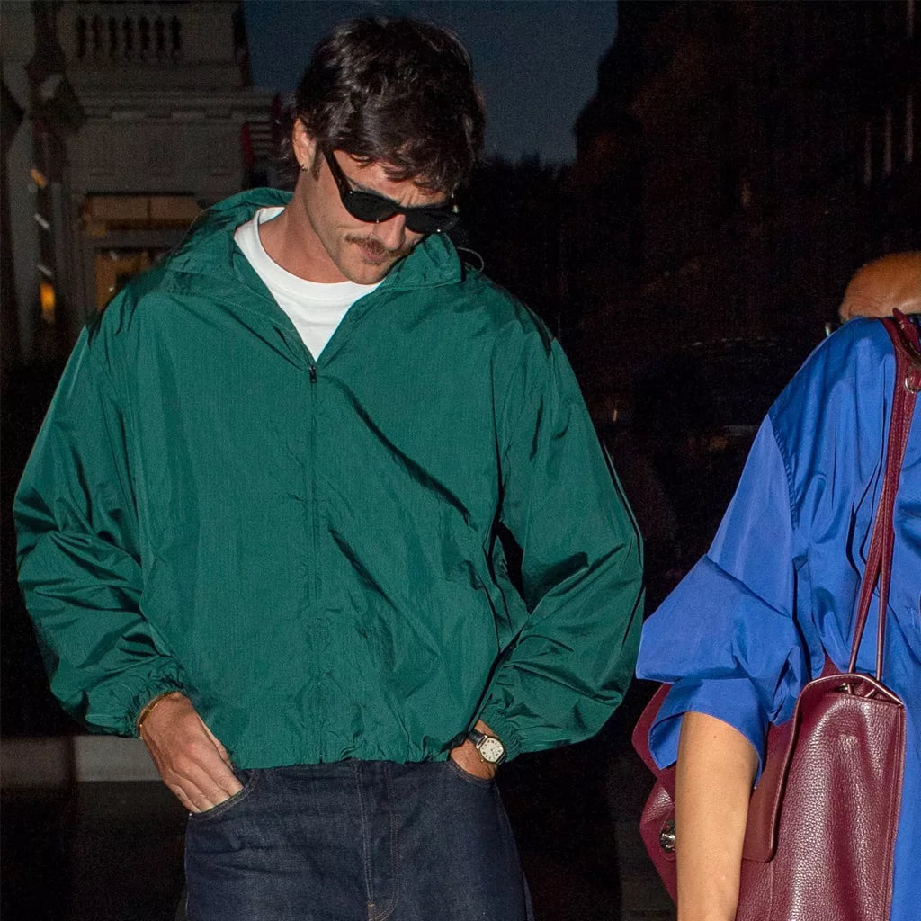 London Jacob Elordi windbreaker Green Jacket