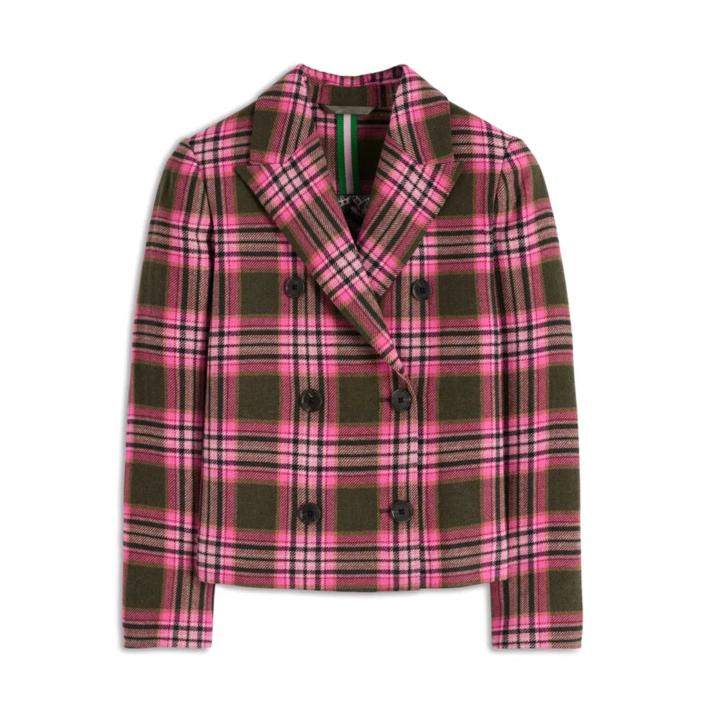 Leanne S02 Kristen Johnston Plaid Blazer
