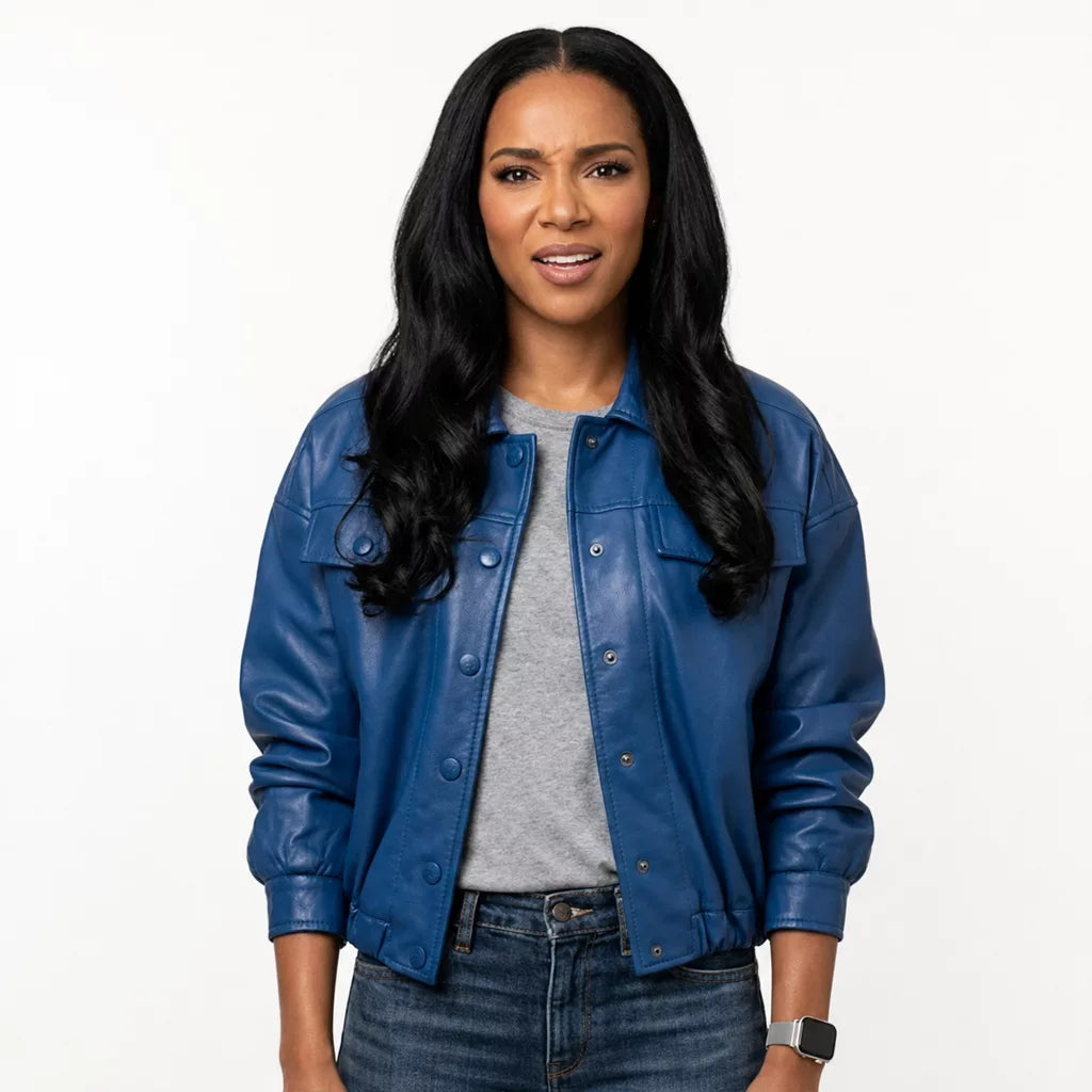 Honest Renovations S04 Lizzie Mathis Blue Jacket