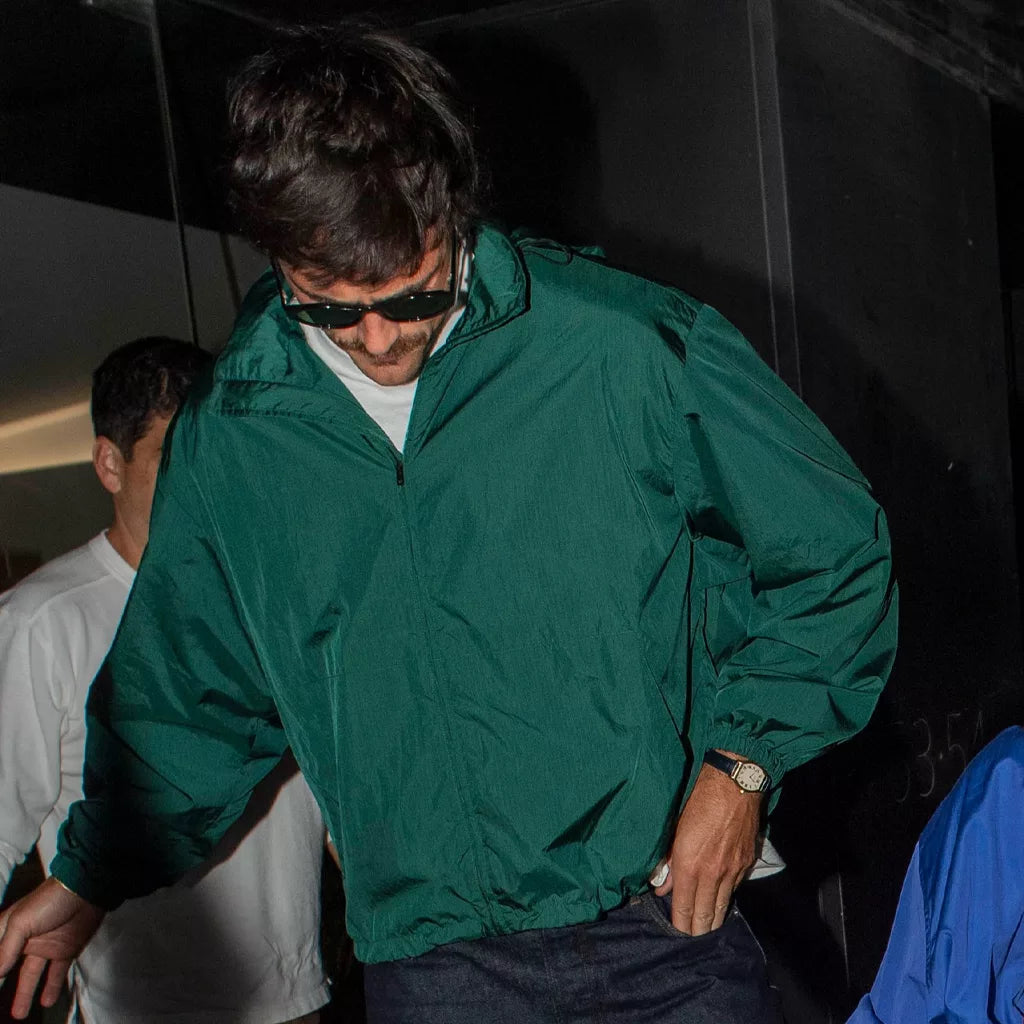 London Jacob Elordi windbreaker Green Jacket