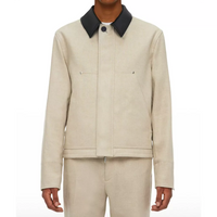 Lucky S01 Annette Bening Workwear Jacket in Beige Cotton