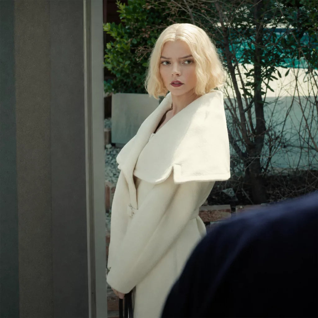 White Wool Coat – Lucky S01 Anya Taylor Joy