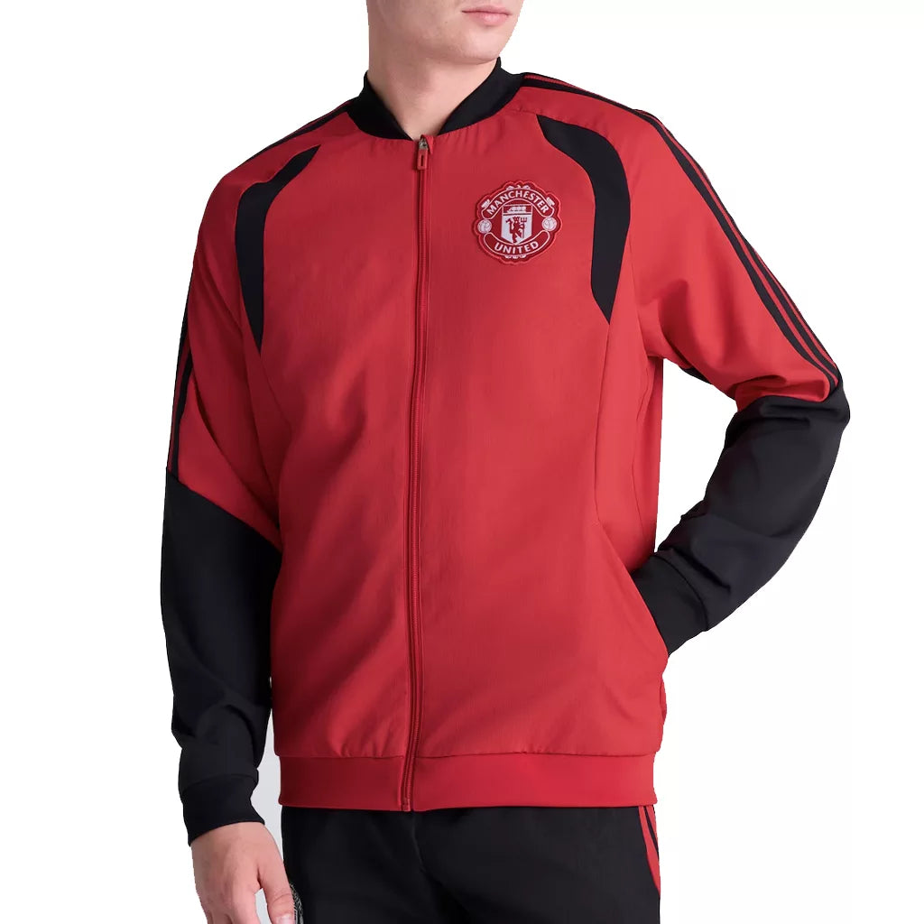 Manchester United JJ Gabriel Jacket in Red Fleece