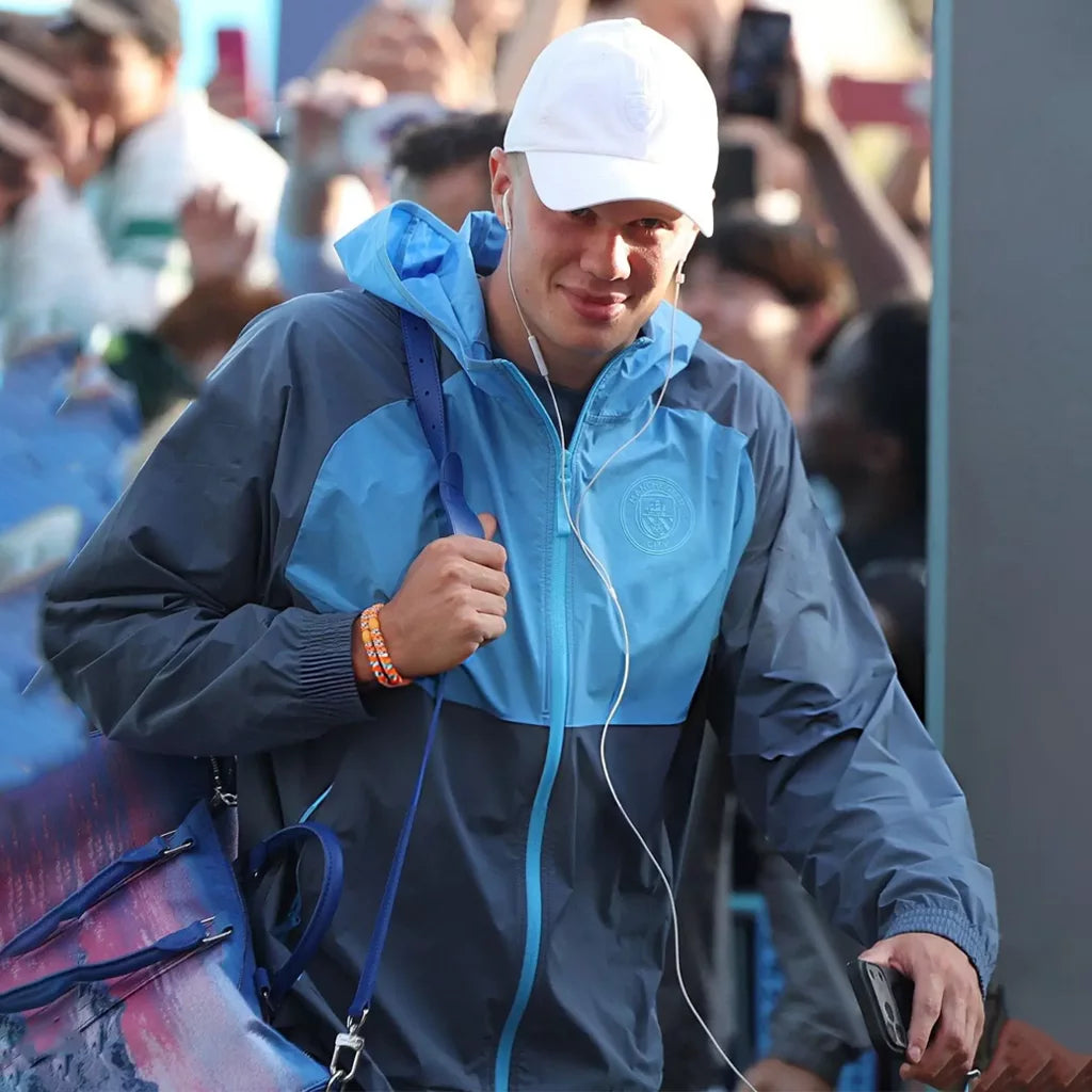 Manchester City Erling Haaland Blue Jacket