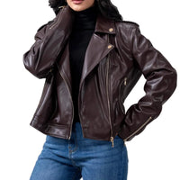 Marble Hall Murders S01 Lesley Manville Leather Jacket