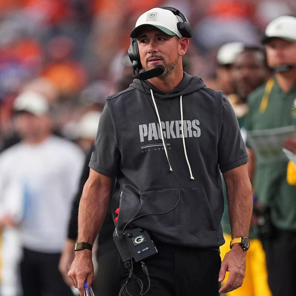 Green Bay Packers Preseason Matt LaFleur Grey Hoodie