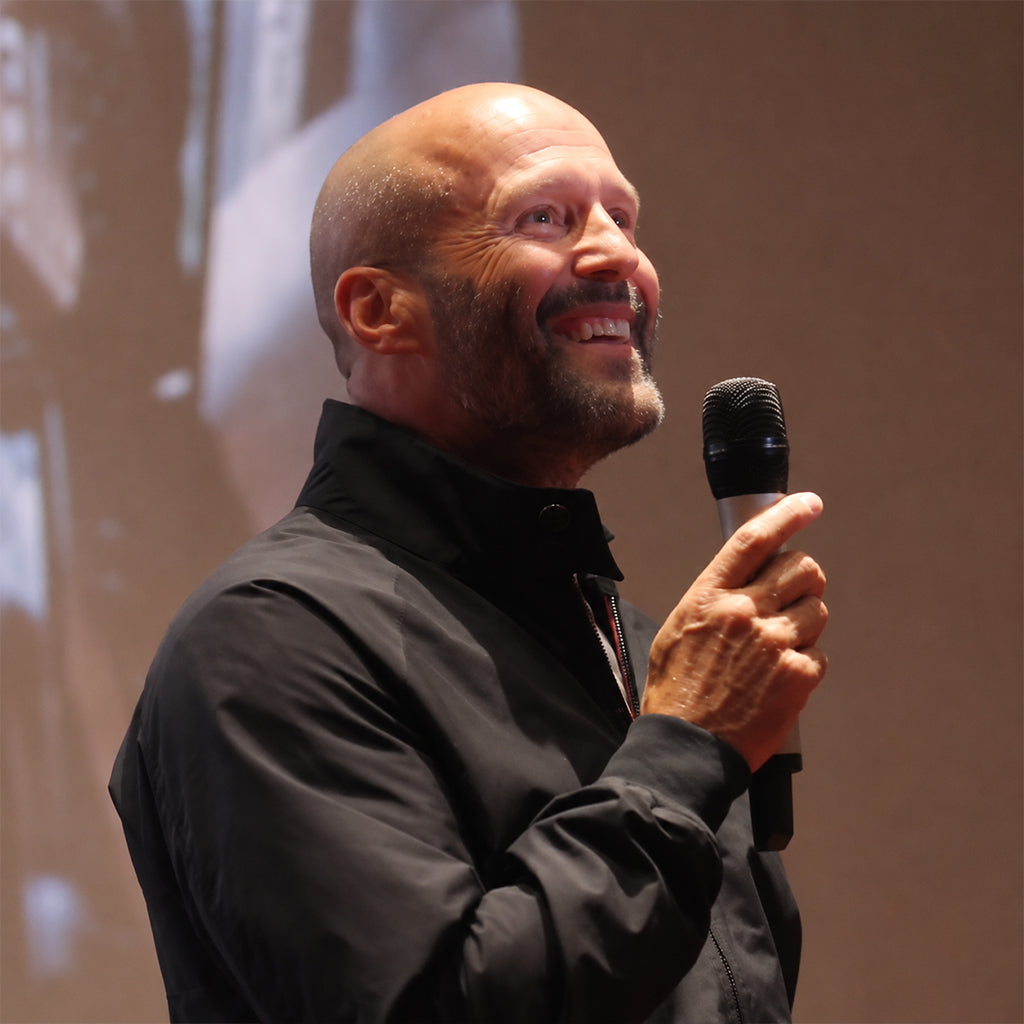 Mutiny Special Screening Jason Statham black Jacket
