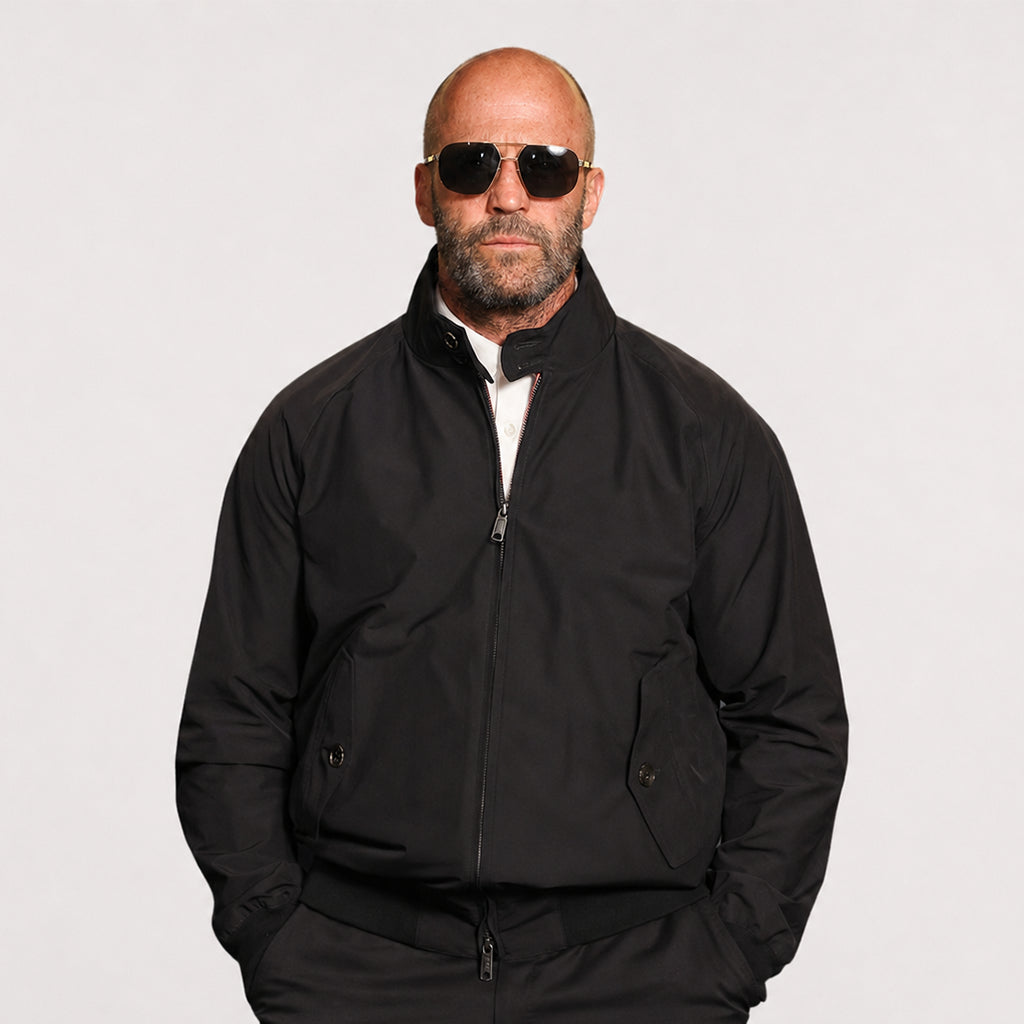 Mutiny Special Screening Jason Statham black Jacket