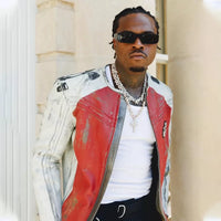 Red Leather Jacket – Paris Fashion Week 2026 Gunna