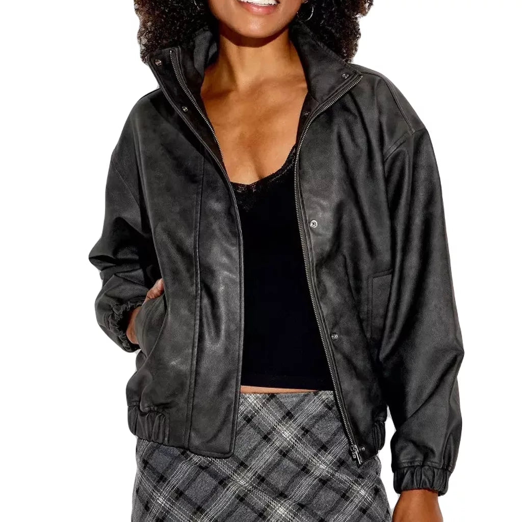 Leather Jacket – Phoenix Mercury debut Kelsey Plum Black