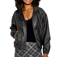 Leather Jacket – Phoenix Mercury debut Kelsey Plum Black