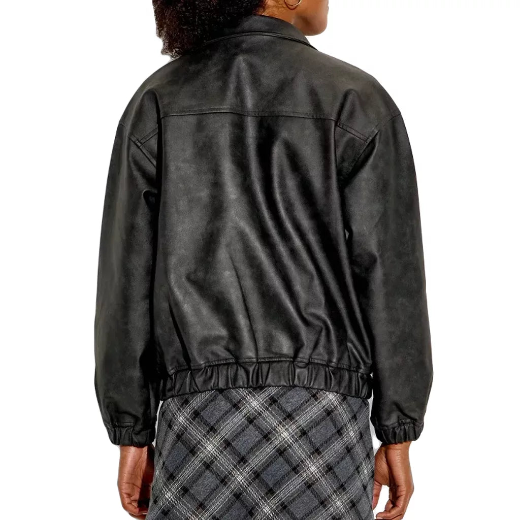 Leather Jacket – Phoenix Mercury debut Kelsey Plum Black