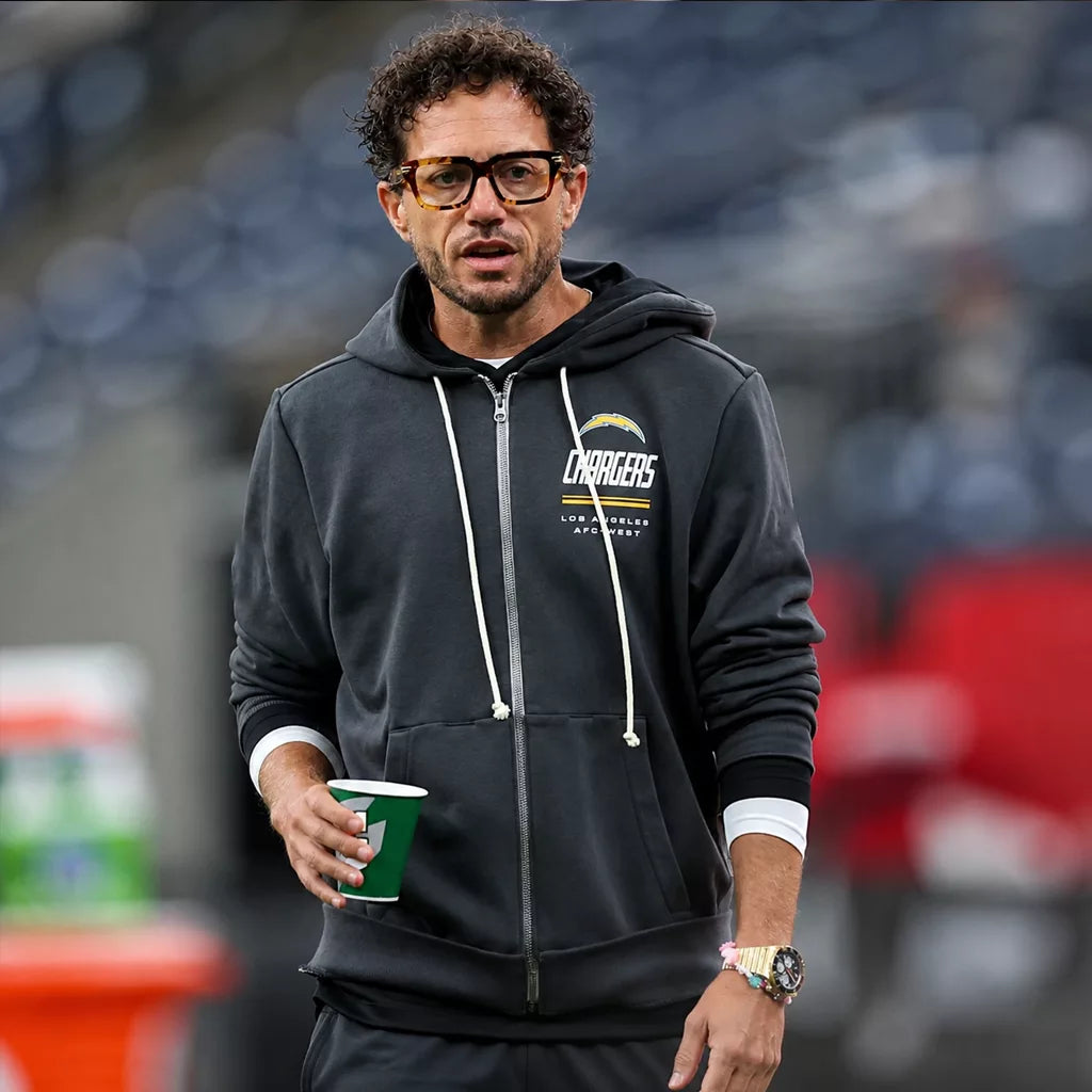 Los Angeles Chargers preseason Mike McDaniel Grey Fleece Hoodie