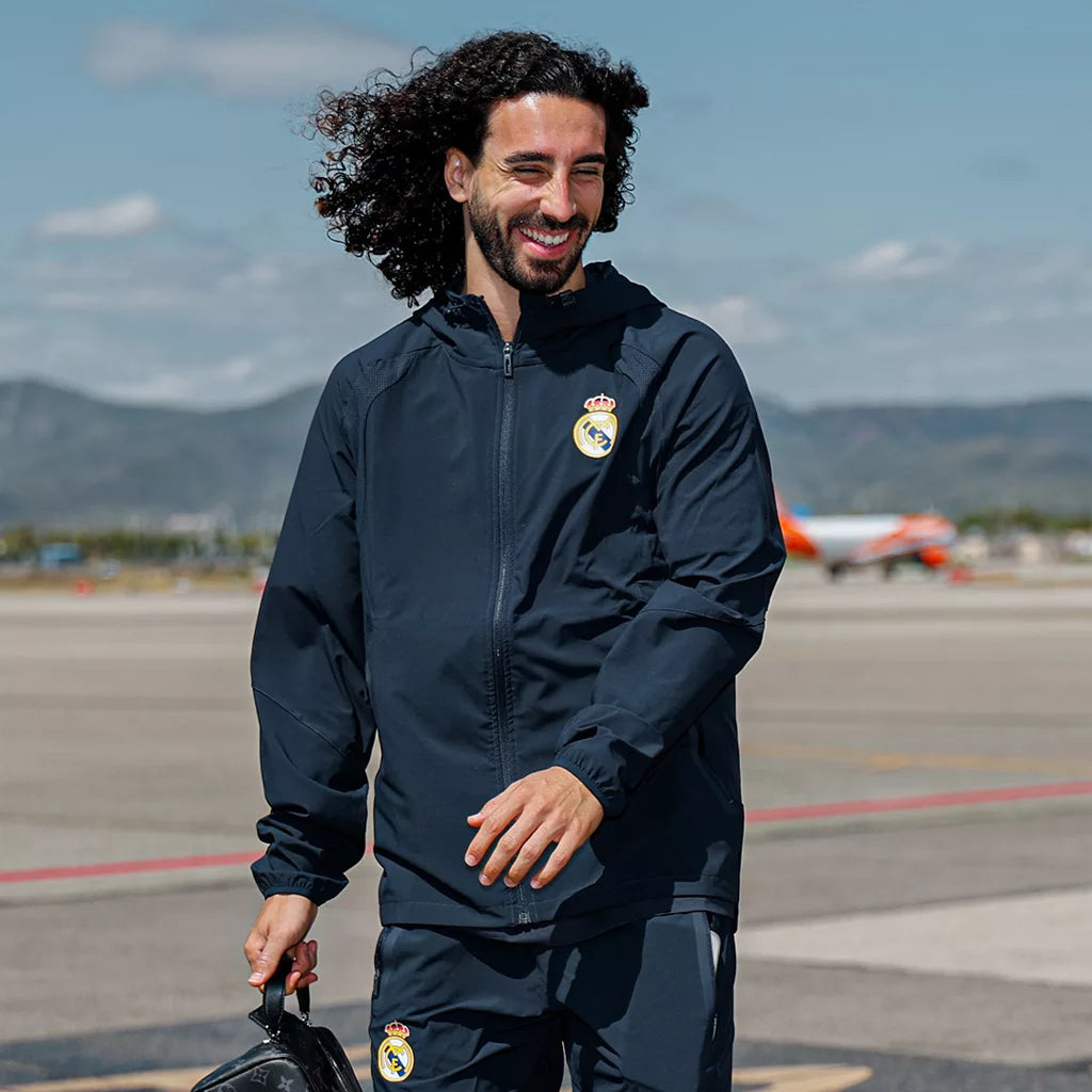 Real Madrid Blue Travel Jacket in Navy