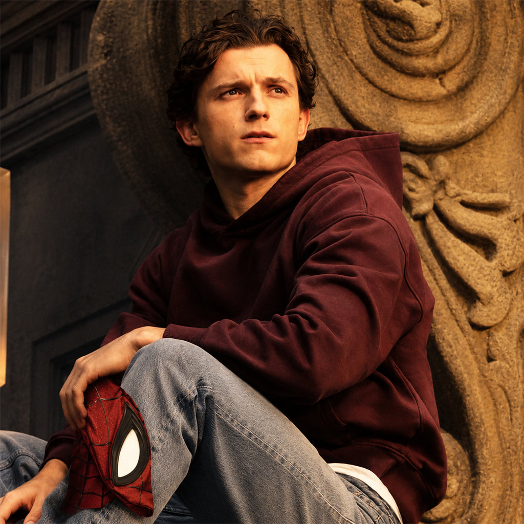 Spiderman Brand New Day Maroon Hoodie in Fleece