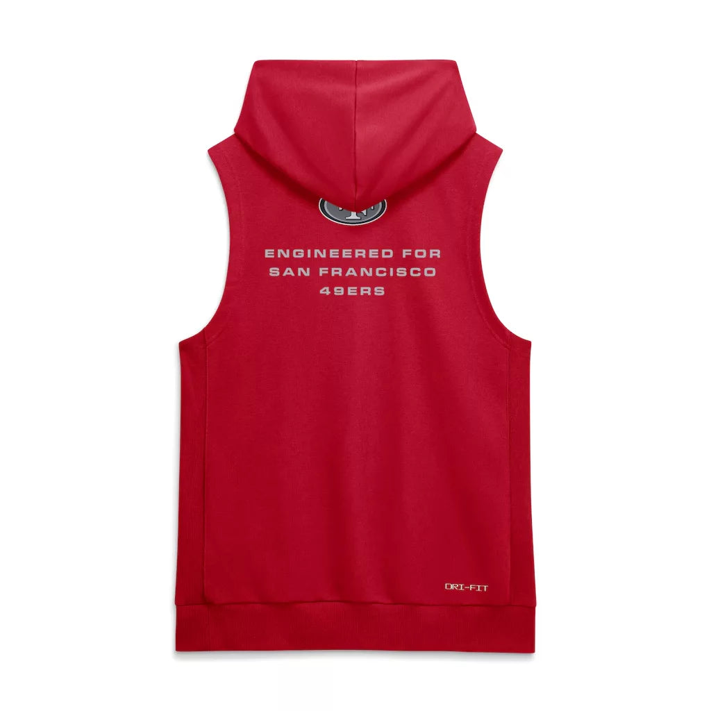 San Francisco Sideline 49ers Sleeveless Hoodie