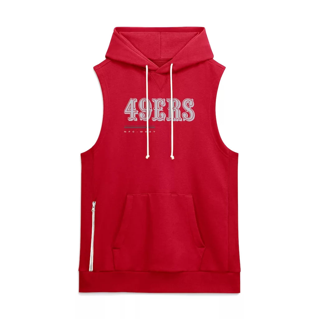 San Francisco Sideline 49ers Sleeveless Hoodie