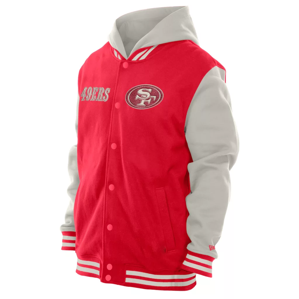 Red Fleece Varsity Jacket – San Francisco 49ers New Era