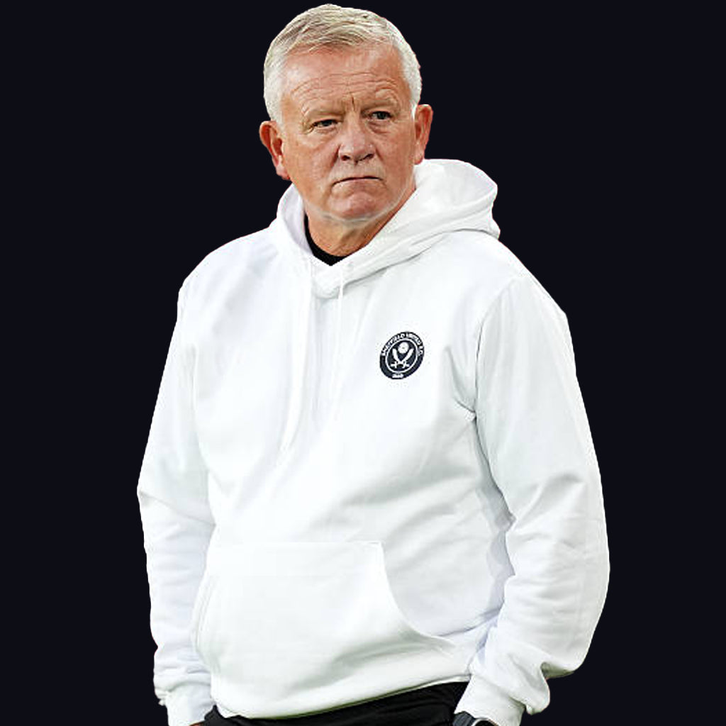 Sheffield United Football Club Chris Wilder White Hoodie