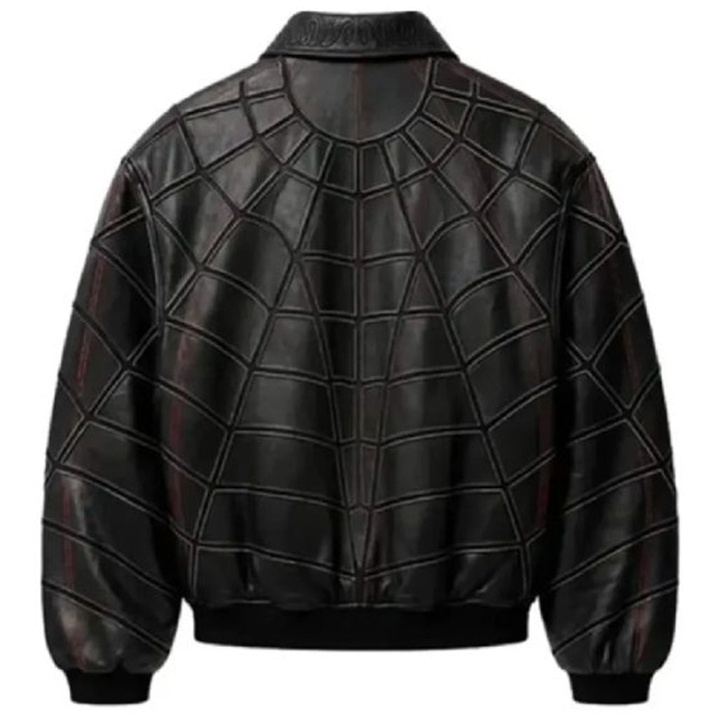 Spider-Man Zendaya Leather Jacket in Black