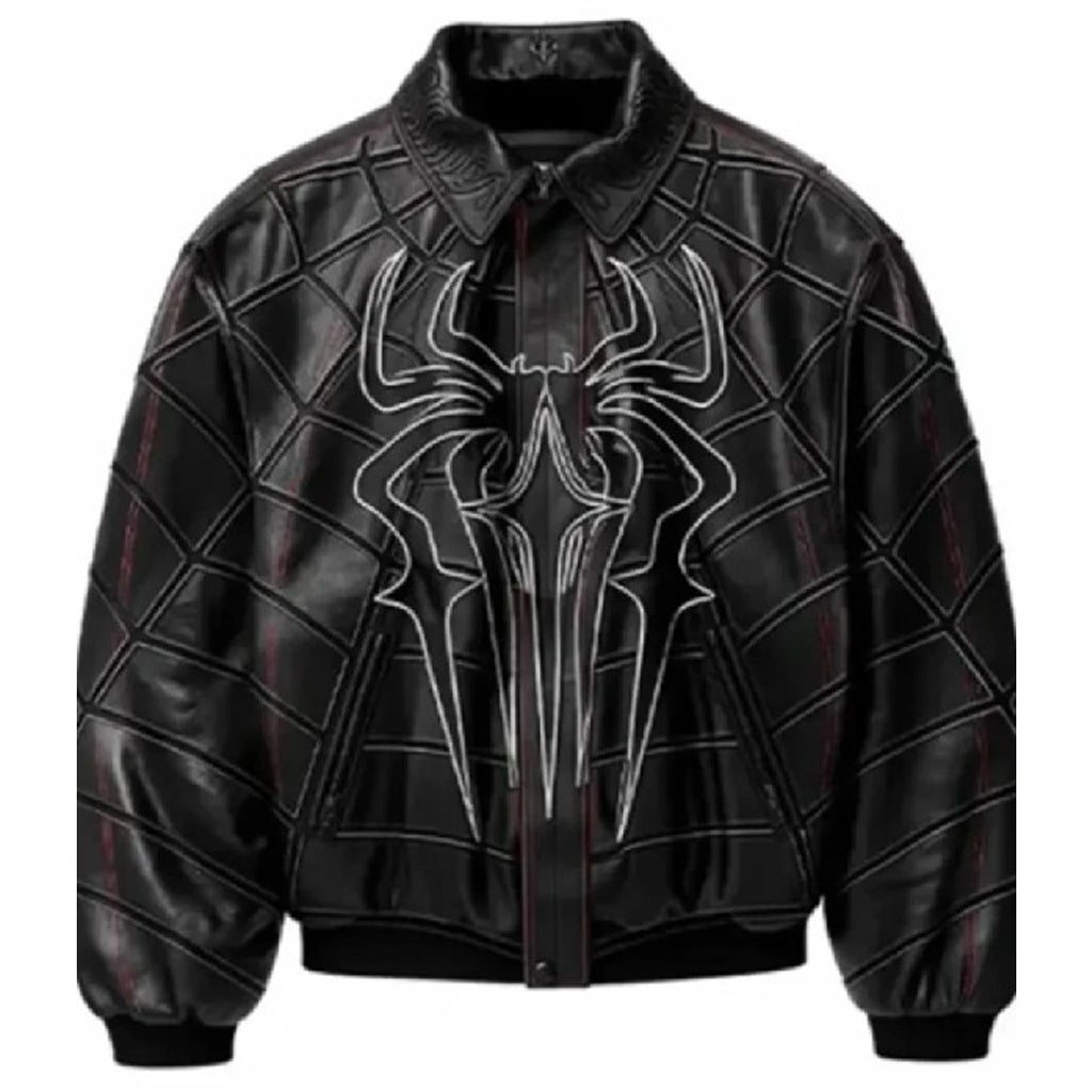 Spider-Man Zendaya Leather Jacket in Black