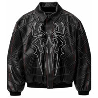 Spider-Man Zendaya Leather Jacket in Black