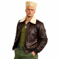 Street Fighter Cody Rhodes Shearling Jacket