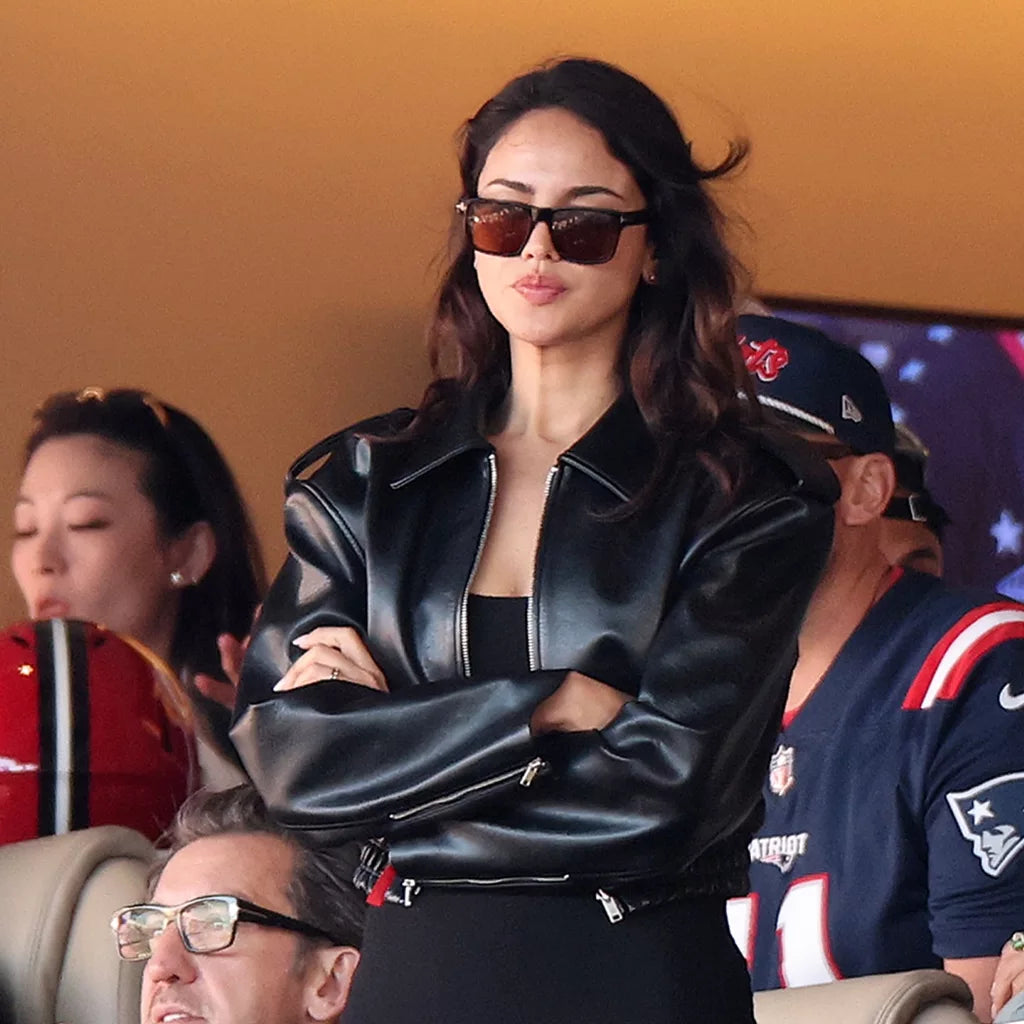 Super Bowl Eiza Gonzalez Leather Jacket