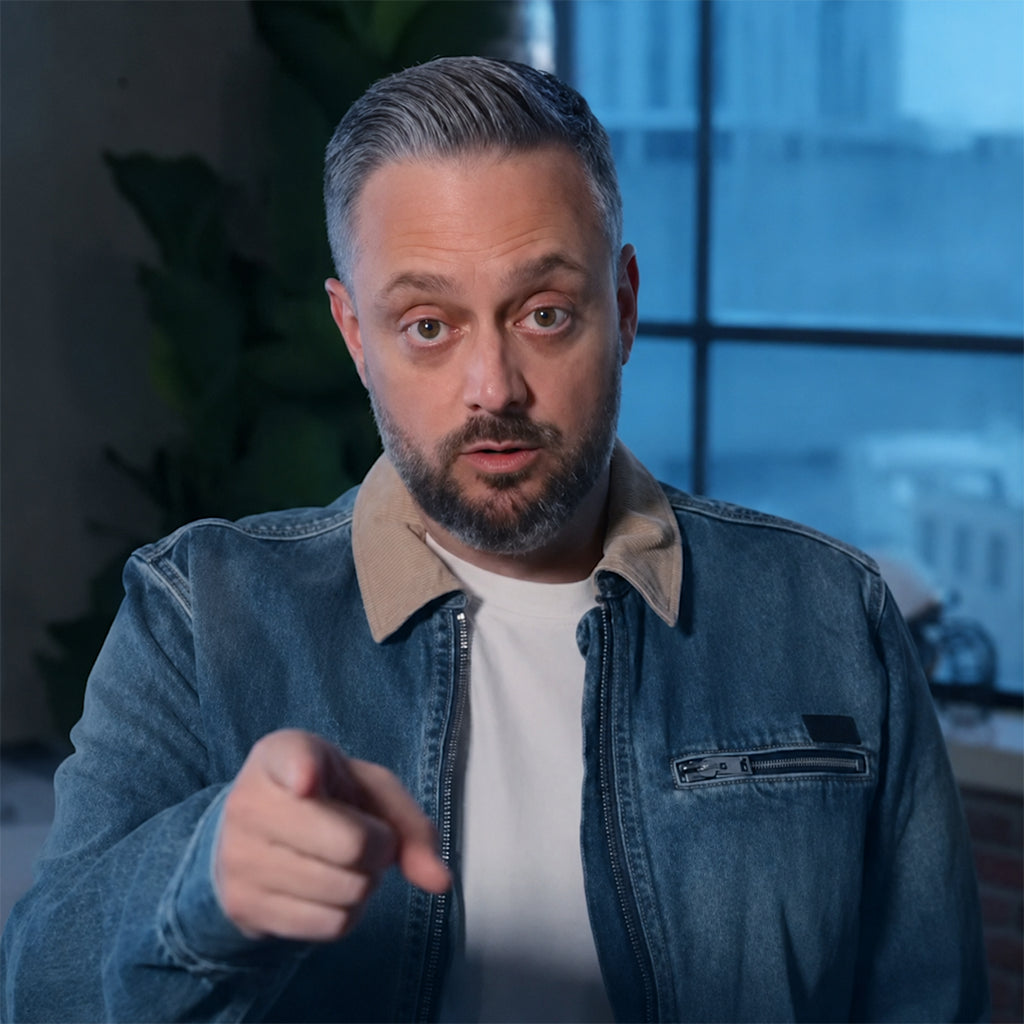 Blue Denim Jacket – The Breadwinner Nate Bargatze