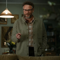 The Invite 2026 Seth Rogen Green Jacket in Wool