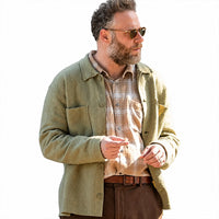 The Invite 2026 Seth Rogen Green Jacket in Wool