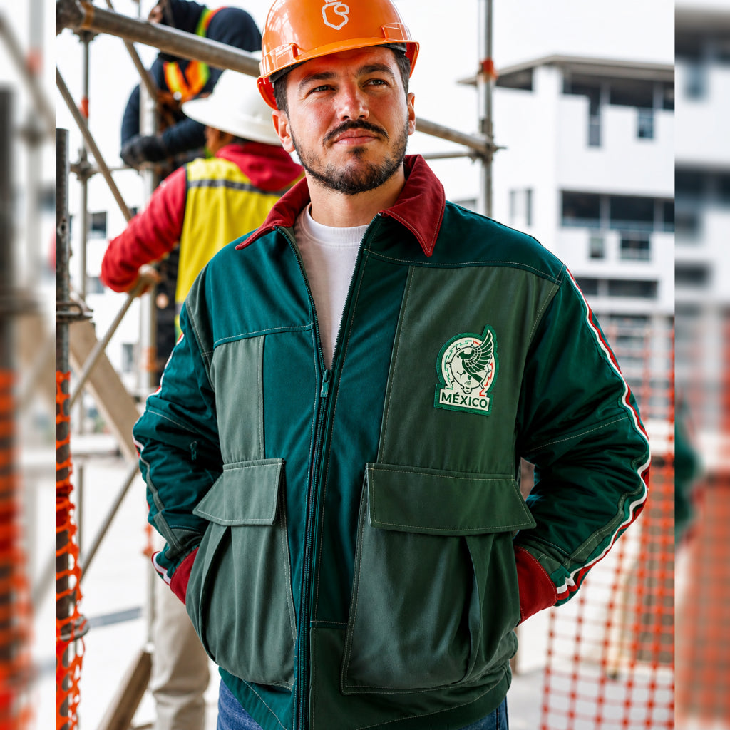 Mexico 2026 Worker Green Cotton Jacket