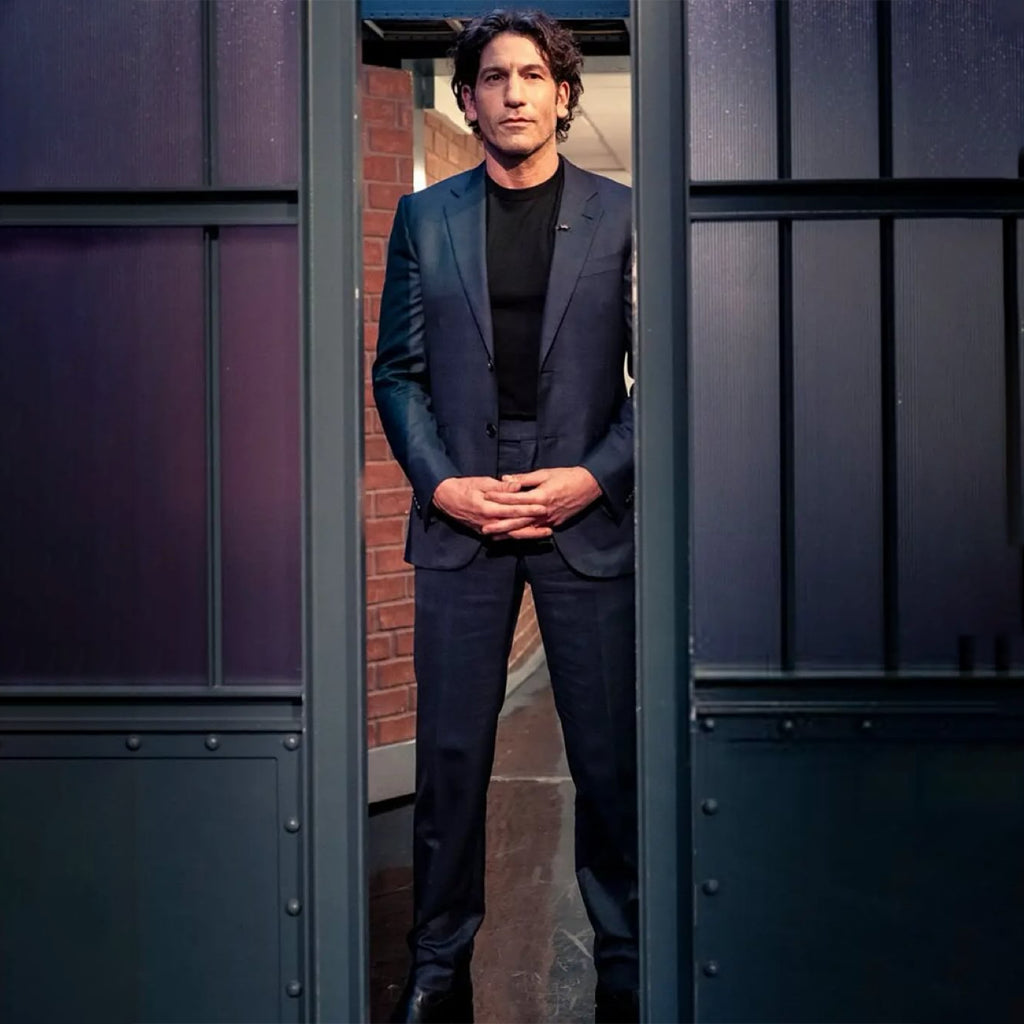 The Odyssey Premiere 2026 Jon Bernthal Navy Suit