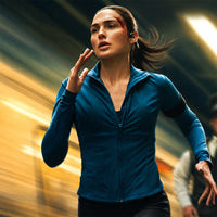 The Runner Gal Gadot Jacket in Blue Cotton